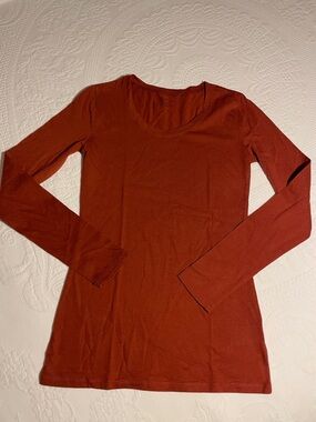 Kids Long Sleeve Tee - Rust